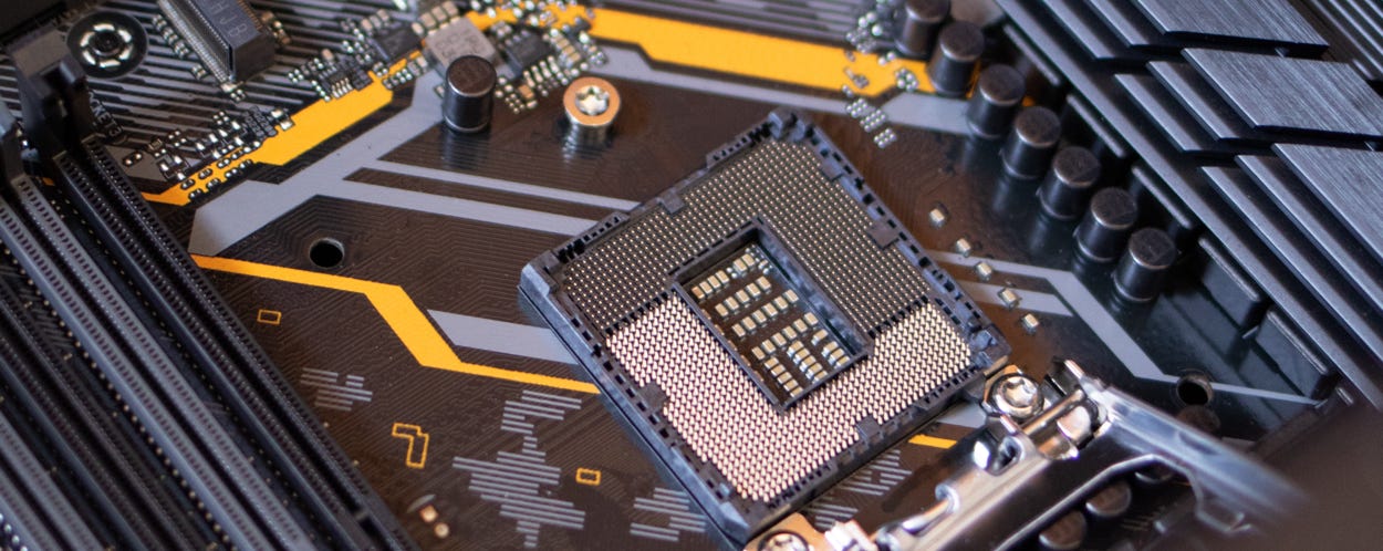 Black and Gray Motherboard